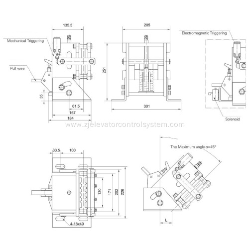 Elevator Rope Gripper with ACOP